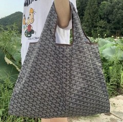 Printed eco reusable shopping market tote bag foldable waterproof Blue