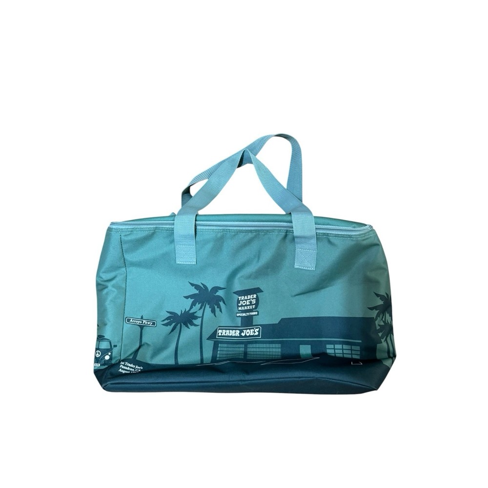 Trader Joe’s 8 Gallons Reusable Bag Cooler Large Insulated Tote Dusty Blue