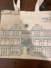 Marks Spencer Original Storefront Bag M&S Leeds Yorkshire Cotton Arcade Bazaar