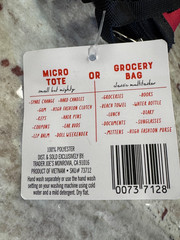Trader Joe’s Red Micro Tote With Christmas Gift Grocery Bag 2 In 1 Ltd Edition