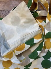 IKEA Broggan Shopping Bag Dot Pattern Cotton Large Spring Summer Beach Tote New