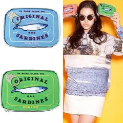 MEELYHOME Makeup Bag Cosmetic Sardines Pouch 18*13*4.5cm, beige