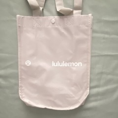 Lululemon Reusable Shopping Bags Set of 4 Black White Gray Geometric Solid