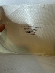 Authentic Supreme Box Logo Woven Polypropylene Reusable White Shopping Bag Small