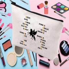 PXTIDY Book Makeup Bag Characters Cosmetic KOTLC ONE SIDE, Beige