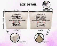 Dwept Funny Coworker Gifts Makeup Bag, Farewell Leaving Going Away color-4