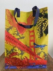 TRADER JOE’S REUSABLE BAG CA CALIFORNIA STATE SAN FRANCISCO NAPA GROCERY TOTE NW