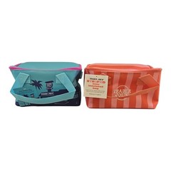 Trader Joe’s Summer 2026 MINI Insulated Bag Set of 2 Blue/Purple & Pink Stripe